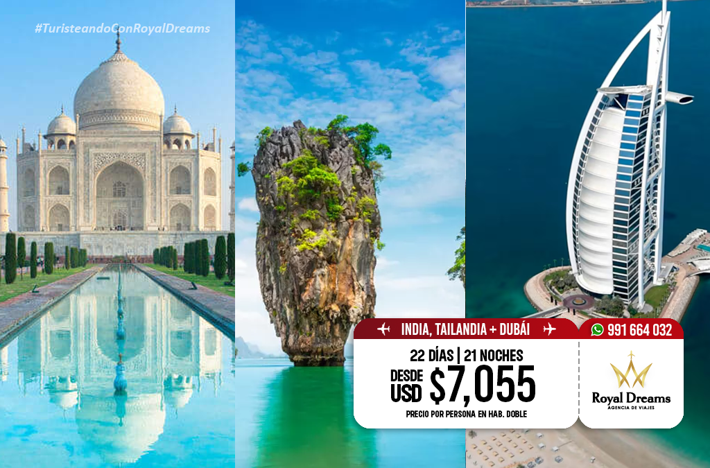india, tailandia y dubai