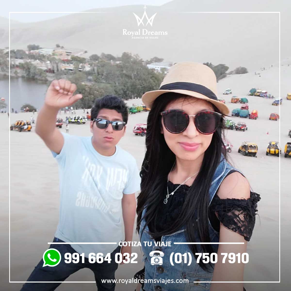 Pasajero Royal Dreams Circuito Lima Paracas Ica Arequipa y Cusco