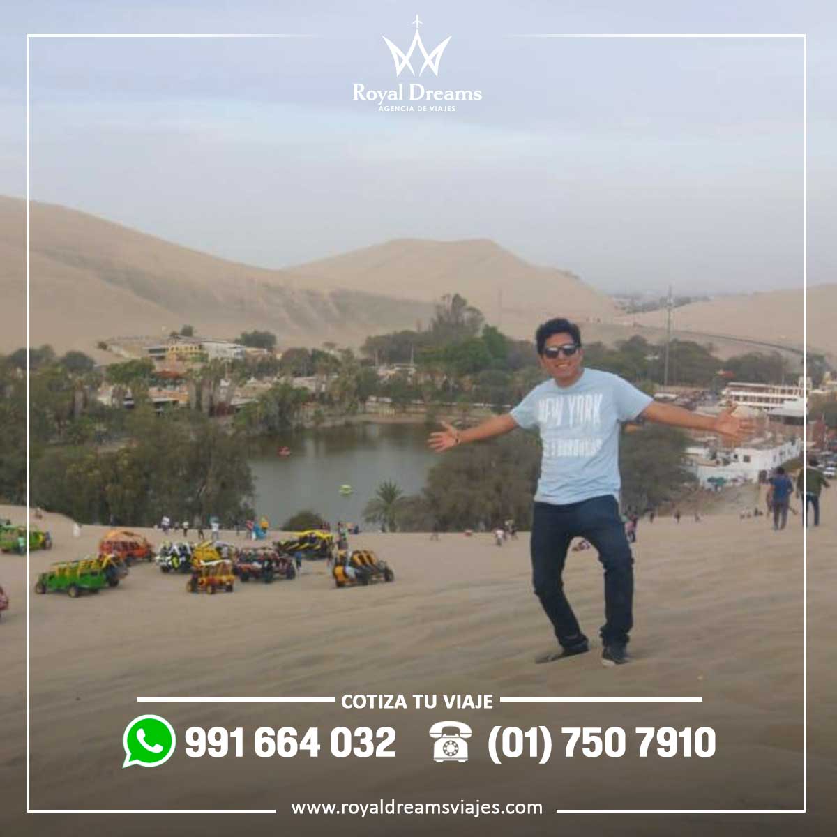 Pasajero Royal Dreams Circuito Lima Paracas Ica Arequipa y Cusco