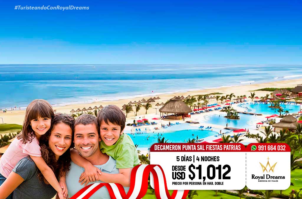 paquetes fiestas patrias decameron punta sal