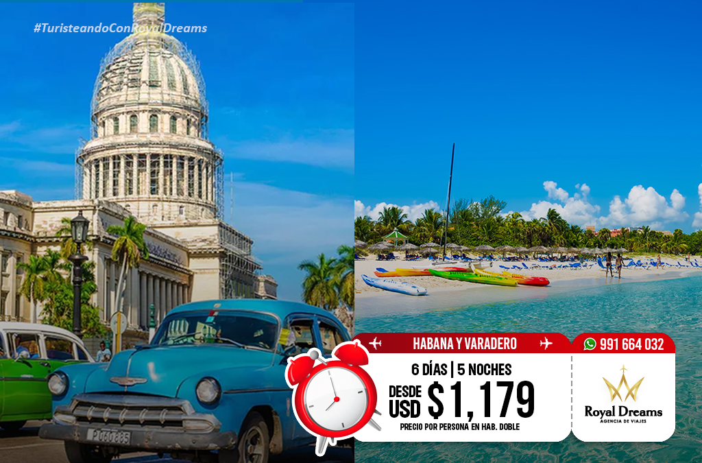 OFERTA DE VIAJE A LA HABANA Y VARADERO