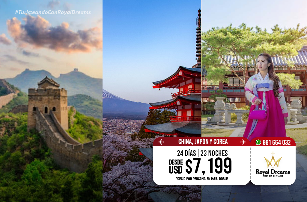 PAQUETES A CHINA, JAPON Y COREA