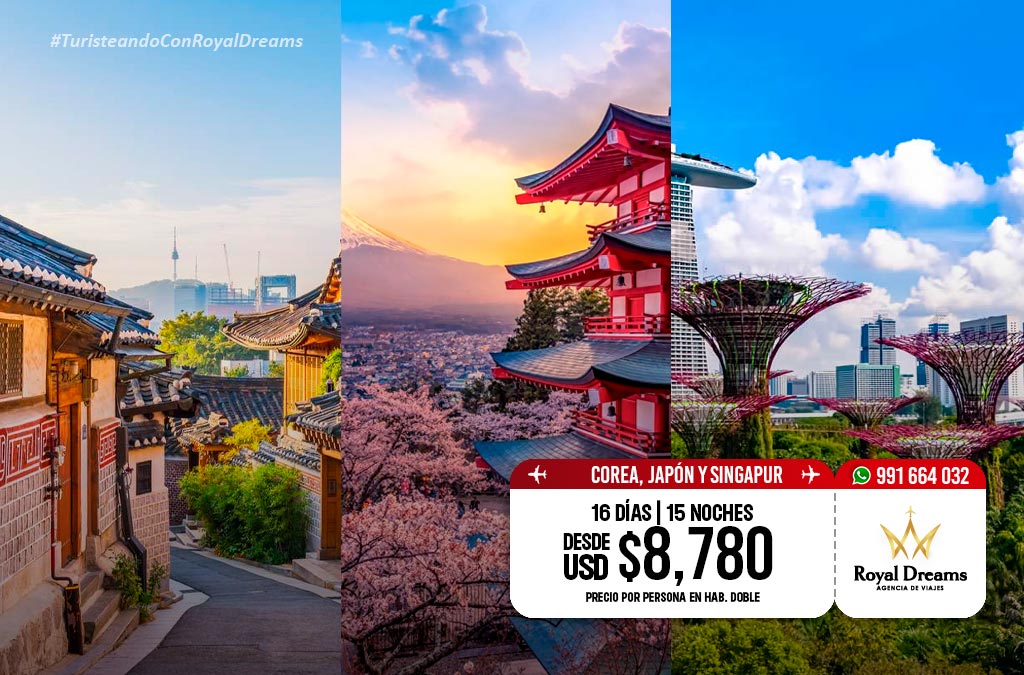 Corea, Japón y Singapur